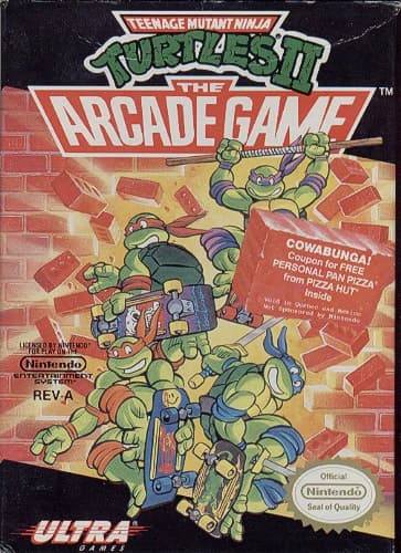 Teenage Mutant Ninja Turtles 2 game artwork