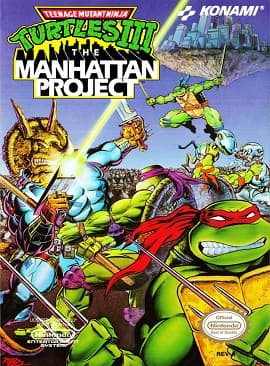 Teenage Mutant Ninja Turtles 3 game artwork