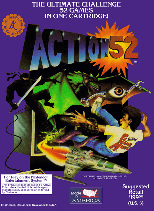 Action 52 (Europe) original box art cover