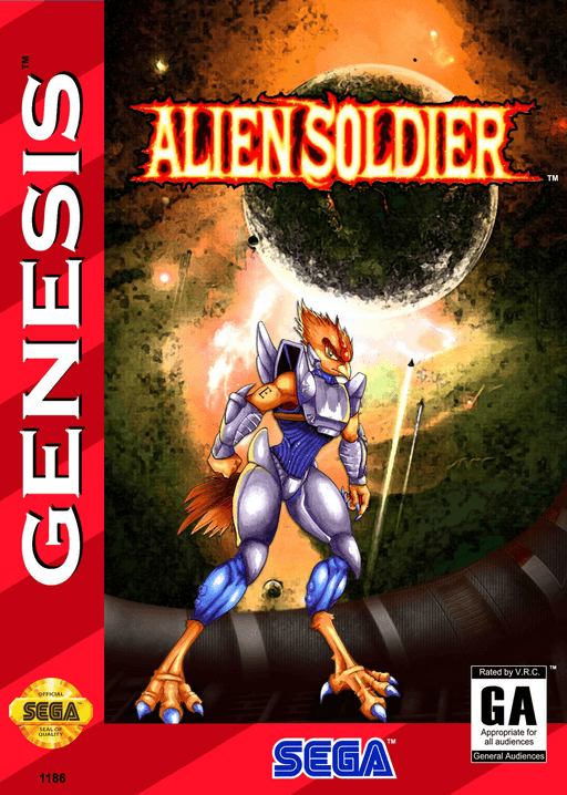 Alien Soldier original box art cover