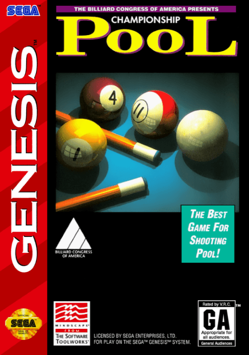Championship Pool original box art cover