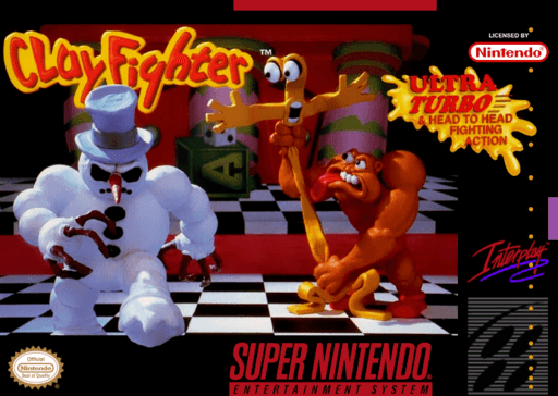 Clay Fighter original box art cover