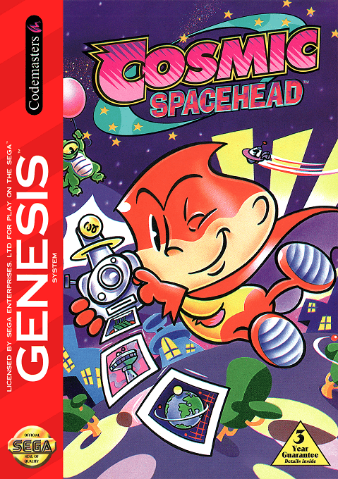 Cosmic Spacehead original box art cover