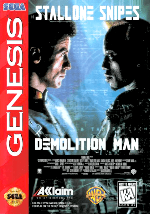 Demolition Man original box art cover