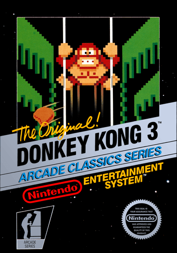 Donkey Kong 3 original box art cover
