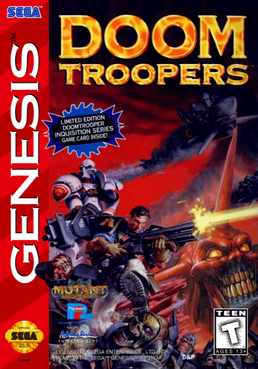 Doom Troopers original box art cover