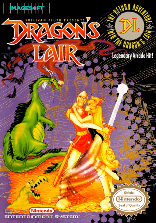 Dragon's Lair original box art cover