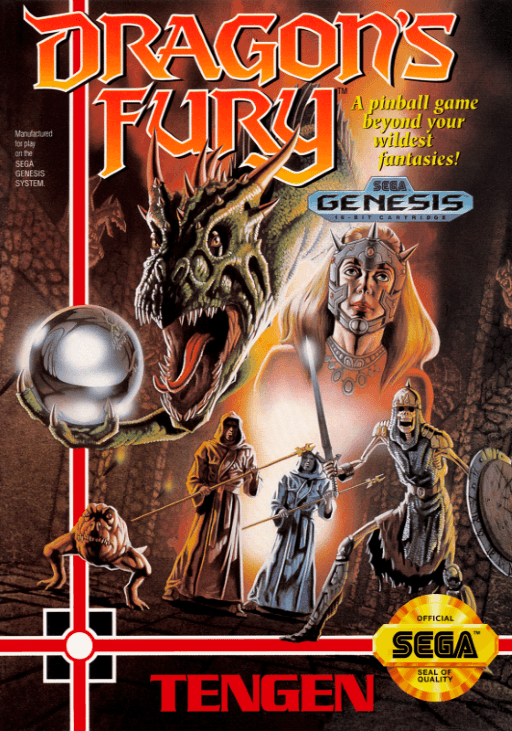 Dragon's Fury original box art cover