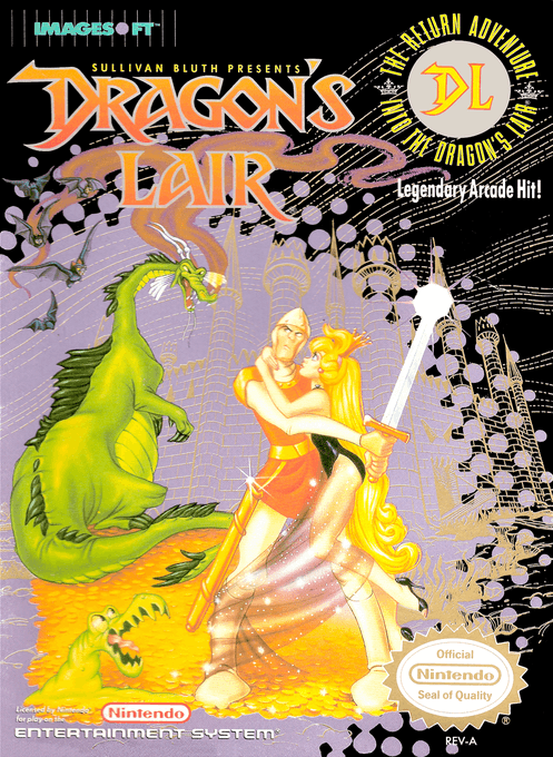 Dragon's Lair original box art cover