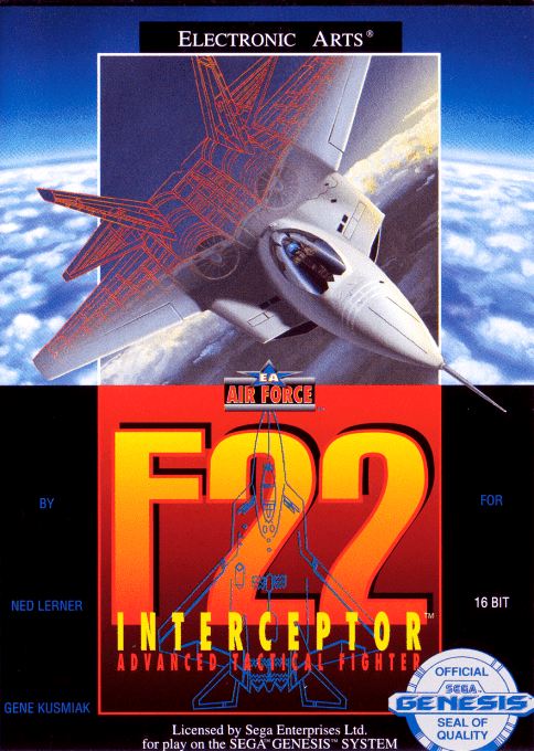 F-22 Interceptor original box art cover