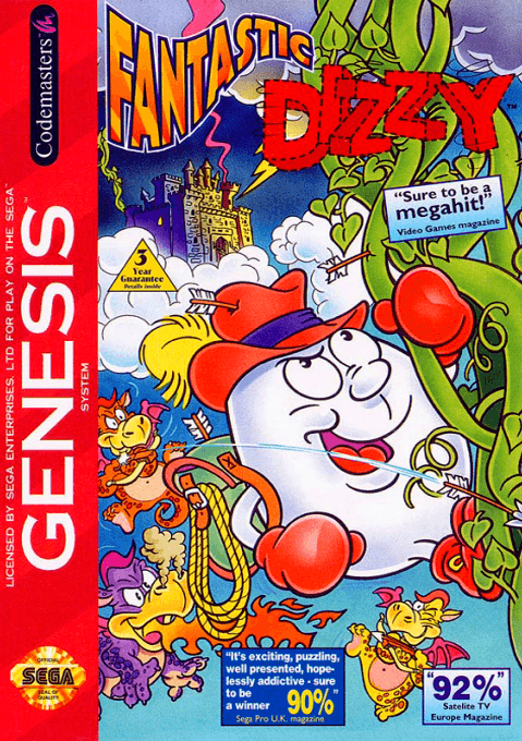 Fantastic Dizzy original box art cover