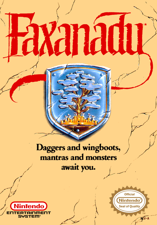 Faxanadu original box art cover