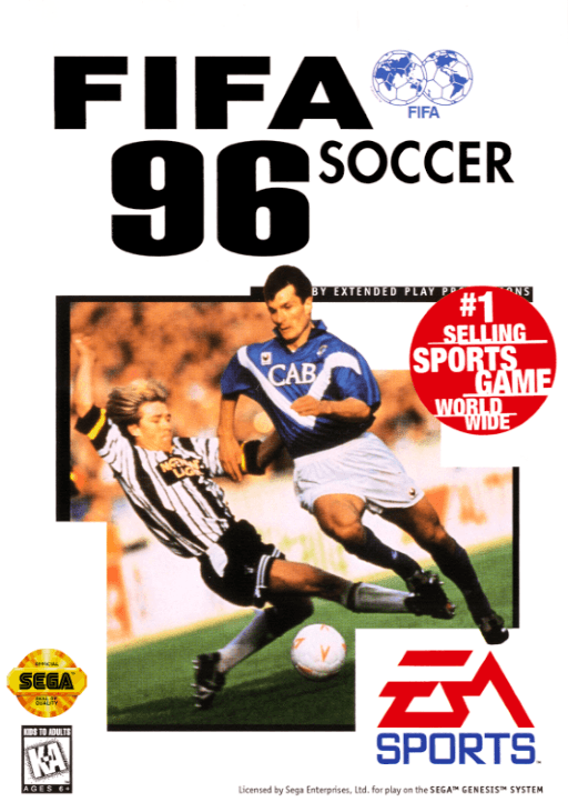 FIFA Soccer 96 original box art cover