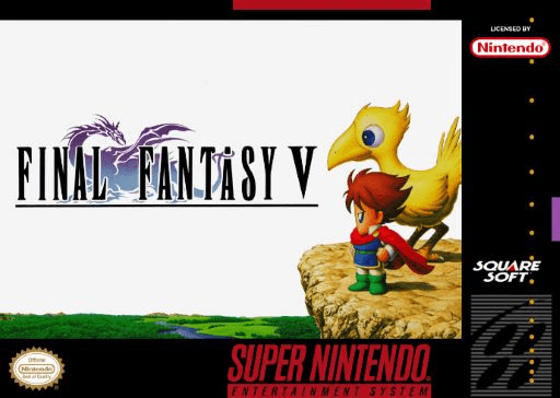 Final Fantasy 5 original box art cover
