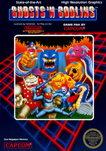 Ghosts'n Goblins original box art cover