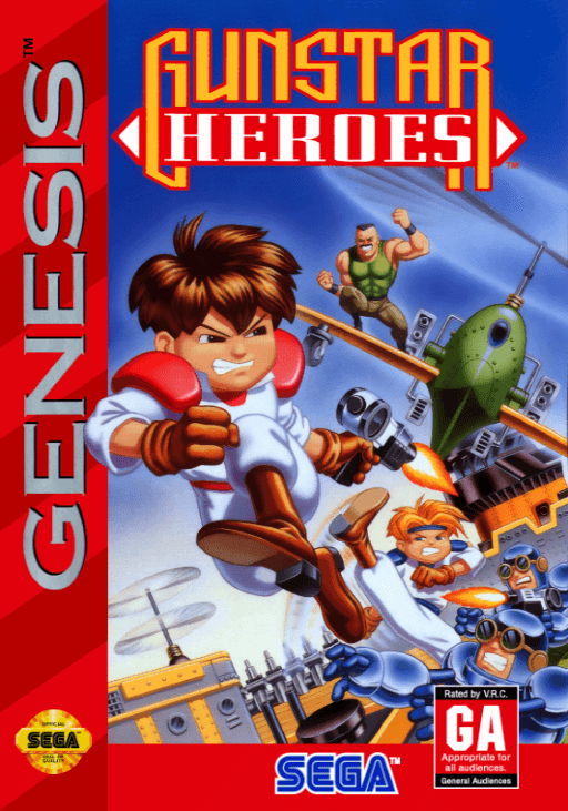 Gunstar Heroes original box art cover