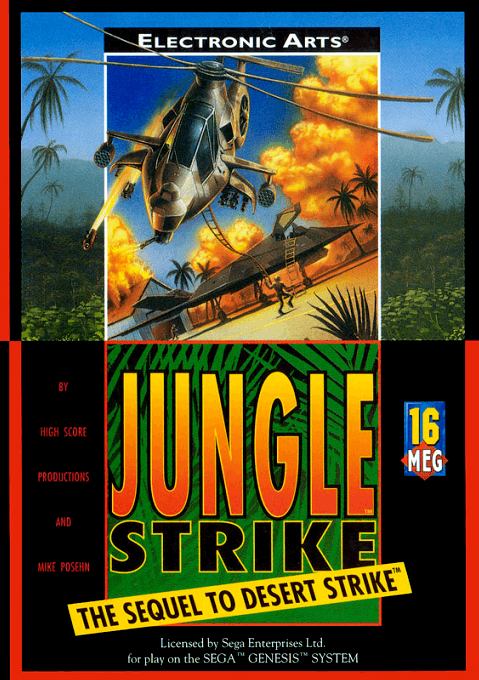 Jungle Strike original box art cover