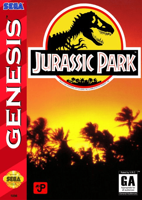 Jurassic Park original box art cover