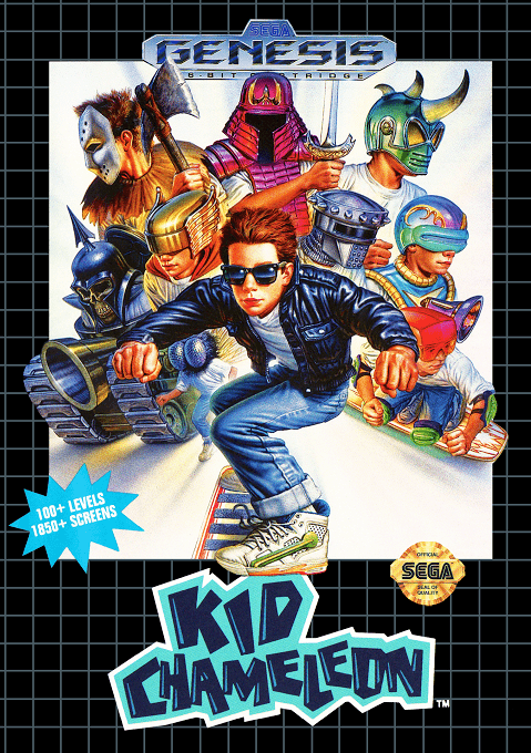 Kid Chameleon original box art cover