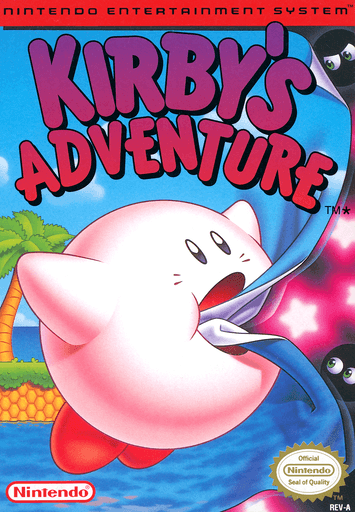 Kirby's Adventure original box art cover