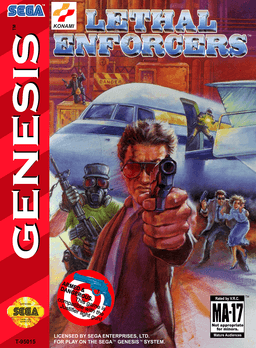 Lethal Enforcers original box art cover