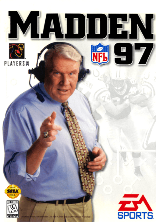 Madden NFL 97 original box art cover