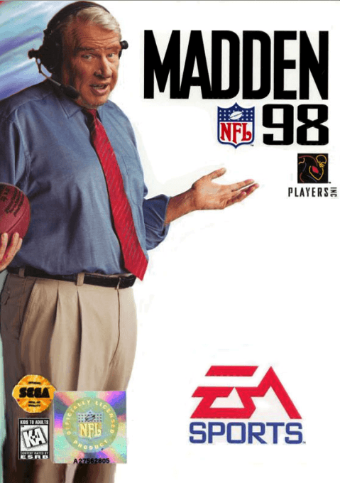 Madden NFL 98 original box art cover