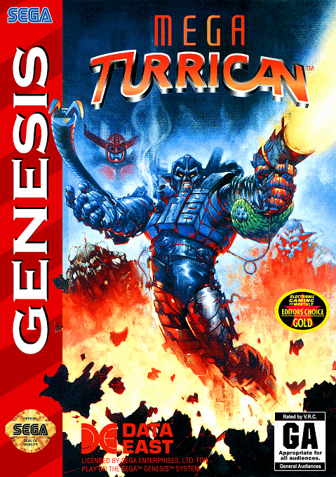 Mega Turrican original box art cover