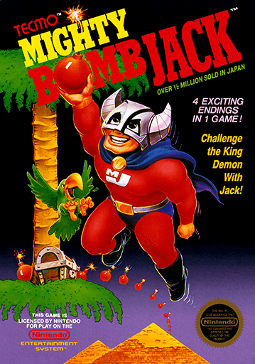 Mighty Bomb Jack original box art cover
