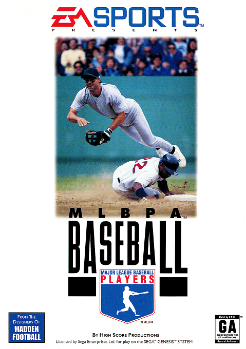 MLBPA Baseball original box art cover