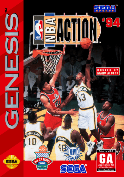 NBA Action '94 original box art cover