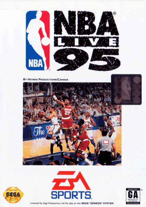 NBA Live 95 original box art cover