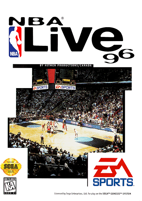 NBA Live 96 original box art cover