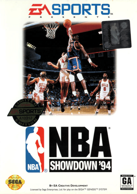 NBA Showdown '94 original box art cover