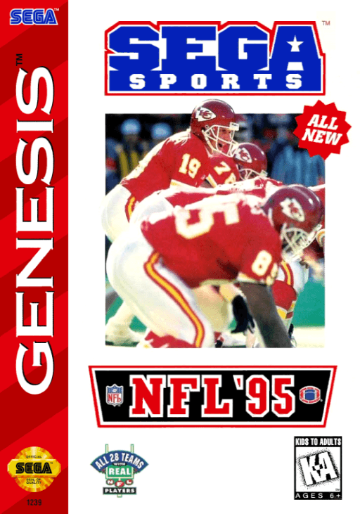 NFL '95 original box art cover