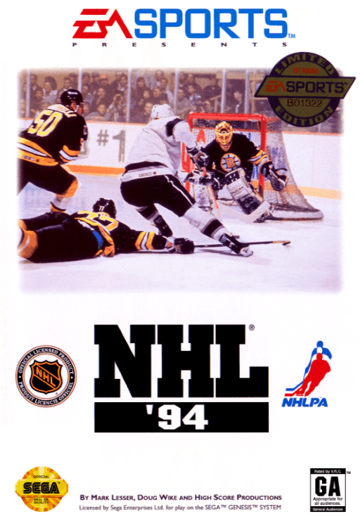 NHL '94 original box art cover