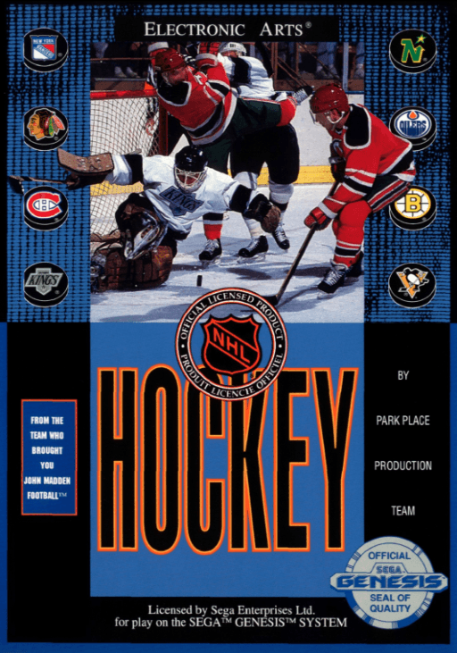 NHL Hockey original box art cover