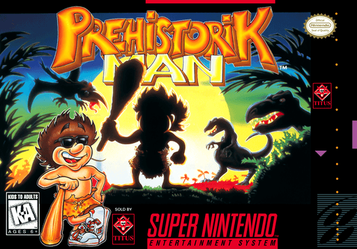 Prehistorik Man original box art cover