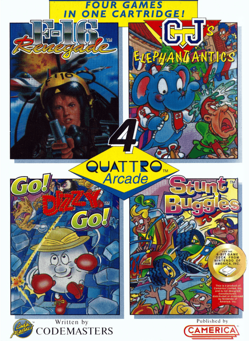 Quattro Arcade original box art cover