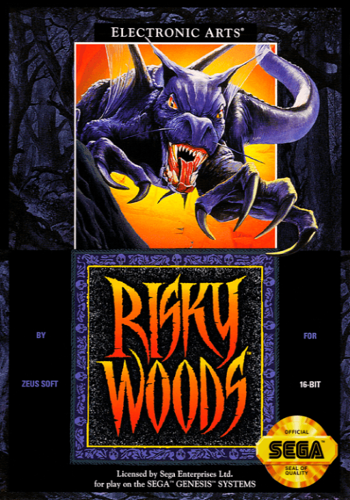 Risky Woods original box art cover