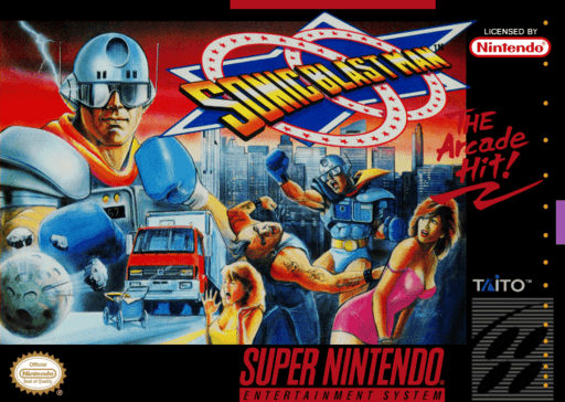 Sonic Blast Man original box art cover