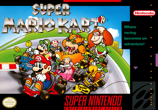 Super Mario Kart original box art cover