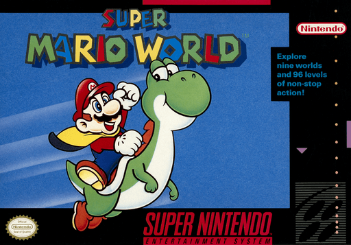 Super Mario World original box art cover
