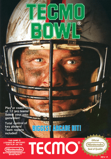 Tecmo Bowl original box art cover