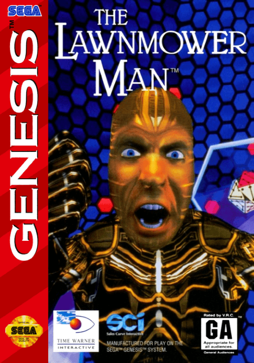 The Lawnmower Man original box art cover