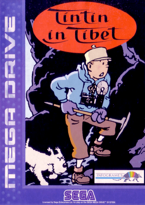 Tintin in Tibet original box art cover