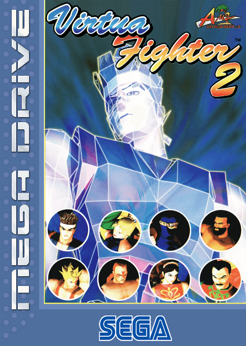 Virtua Fighter 2 original box art cover