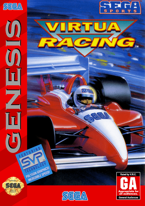 Virtua Racing original box art cover