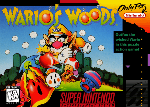 Wario's Woods original box art cover