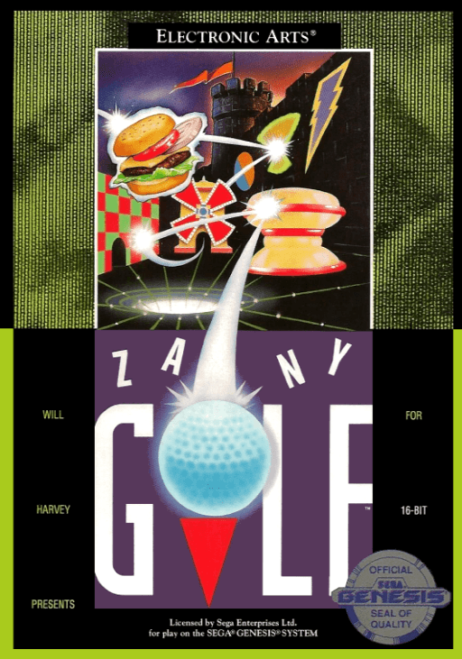 Zany Golf original box art cover
